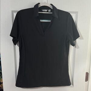 Lady Hagen Black Short Sleeve Polo Shirt
